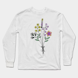 Subtle nonbinary flower bouquet Long Sleeve T-Shirt